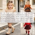 thumbnail image 4 of Quealent Newborn Baby Girl Plaid Flannel Ruffle Long Sleeve Romper Dress Fall Outfits Socks Headband Winter Clothes Bodysuit Jumpsuit Photoshoot Cute Vintage (Brown, 6-9 Months), 4 of 9