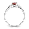 thumbnail image 2 of 10K White Gold Ring Band Only Birthstone Mounting, Size 6, 2 of 5