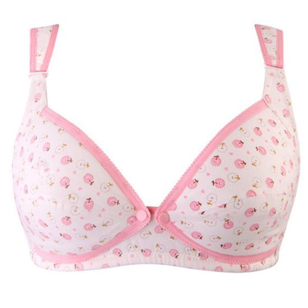 babydream1 Women's Comfort Nursing Underwear Front Button Wirefree Bra