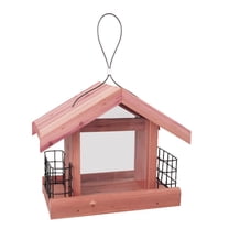 Pennington CEDAR CHALET BIRD FEEDER FF 3/CS 2 Pounds & 2 Suet Cakes