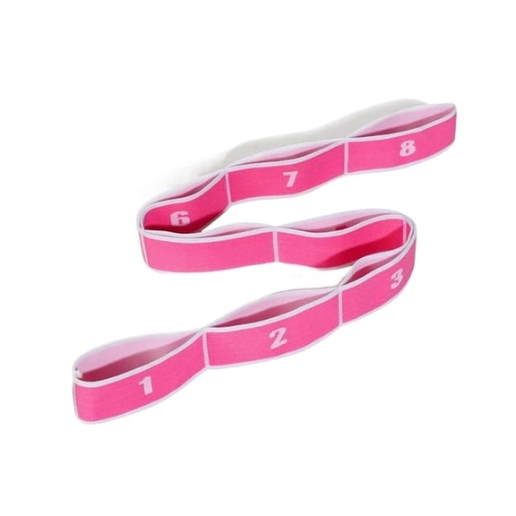 Yoga Pull Strap Belt Elastic Latin Dance Stretching Band Loop Pilates Fitness Exercise Resistance Bands Suitable for Yoga and Pilates