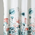 thumbnail image 3 of Lush Decor Zuri Flora Shower Curtain White/Black Single 72X72, 3 of 11