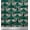 Dark Teal Green, variant on Soimoi Silk Fabric Feather,Branch & Sloth Cartoon Printed Fabric 1 Yard 42 Inch Wide