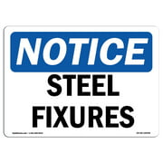 OSHA Notice Sign - Steel Fixtures | Plastic Sign | Protect Your Business, Construction Site, Warehouse & Shop Area | Made in the USA