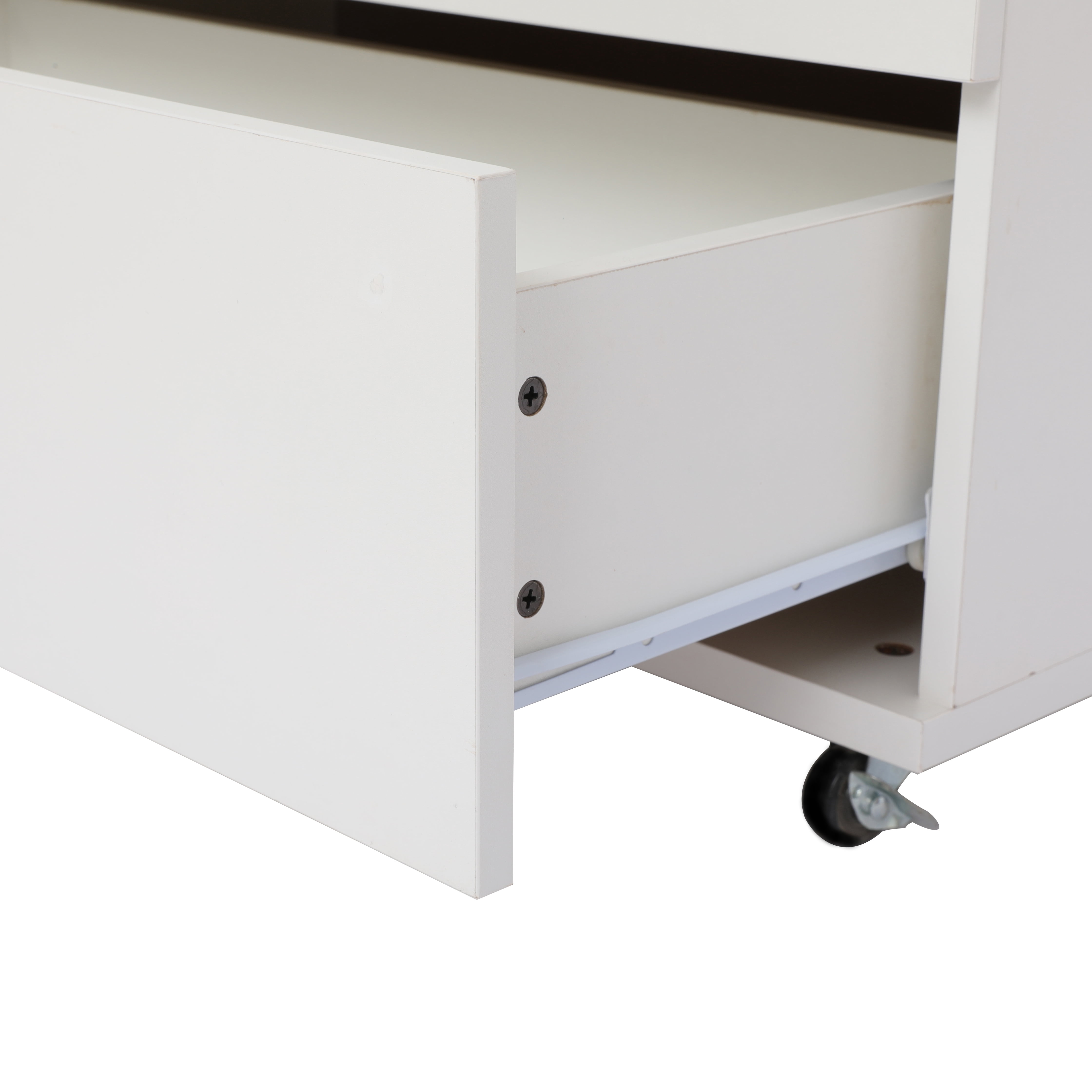 Aukfa 5 Tall Drawer Dresser Wide Chest of Drawers for Bedroom Entryway Living Room,White
