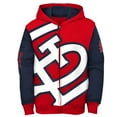 thumbnail image 2 of Youth Fanatics Red/Navy St. Louis Cardinals Postcard Full-Zip Hoodie Jacket, 2 of 3