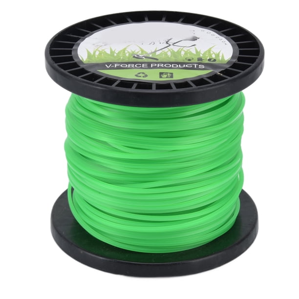 Línea de desbrozadora de Hilo Hilo de desbrozadore de 2,0 mm Línea de desbrozadora de Hilo Cuadrado desbrozadore de maleza verde con la mayoría de cortadoras de