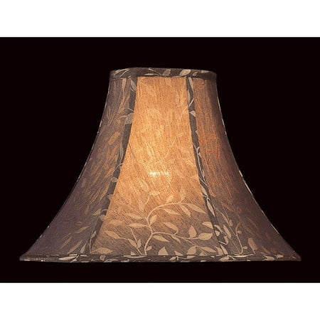 Lite Source Woven Jacquard Lamp Shade with Vine Print