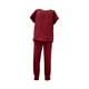 thumbnail image 2 of Conjunto de enfermería, ropa de trabajo cómoda, lavable a máquina, para enfermeras. Vino rojo, 2 of 9