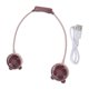 thumbnail image 1 of Portable Neck Fan Dual Head Bendable Wearable USB Rechargeable Hand Free Mini Hanging Fan for Office Travel Russet Red, 1 of 5