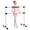 Pink, variant on Costway Adjustable Ballet Barre with Foam Protector for Balance Workout, 220 LBS Max Load Black