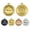 Gold, variant on Personalized Dog Tags and Cat Tags, Stainless Steel Pet Disc, Custom Name ID Tags, Laser Engraved On Both Sides, Multiple Colors
