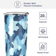 thumbnail image 4 of GZHJMY Camouflage Tumbler with Lid & Straw,Reusable Double Wall Stainless Steel Vacuum Insulated Travel Mug, 4 of 7