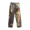thumbnail image 6 of Balery Golden White Tiger print Men's Pajama Pants,Ultra Lightweight Pjs,Lounge Pant-Large, 6 of 9