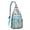 Greenish-blue-1, variant on Vintage Boho Sling Backpack – Retro Tribal Ethnic Crossbody Bag, Artistic Geometric Hiking Shoulder Bag for Women & Men, Rustic Floral Travel Daypack