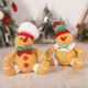 thumbnail image 2 of Muñeco de jengibre de felpa, colgante de árbol de Navidad para hombre de jengibre, adorno colgante para árbol de Navidad, decoración colgante para interiores, 1 ud.（B, 2 of 5