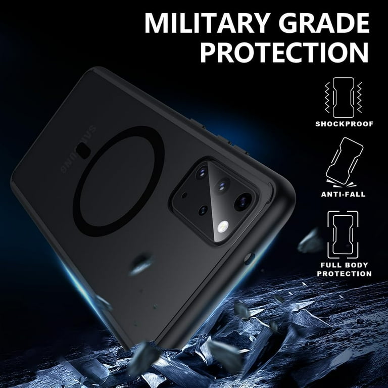 Magnetic Case for Samsung Galaxy S20 Plus, Translucent Matte Anti