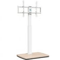 thumbnail image 2 of FITUEYES Floor TV Stand for 32-70 Inch Flat or Curved TVs up to 88 lbs, Height Adjustable, Swivel TV Mount Stand with Sturdy Wood Base, White, 2 of 8
