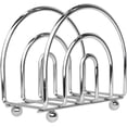 thumbnail image 2 of Blue Donuts Chrome Collection Napkin Holder - Classic Napkin Holders for Tables, Dining Table Napkin Holders for Kitchen, Kitchen Organization, Chrome, 2 of 6
