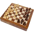 thumbnail image 4 of SouvNear Limited Stock - Chess Set 12x12 Magnetic Chess Set Standard Board Game with Chessmen Storage Drawer Handmade in Fine Wood - Non-Folding, 4 of 4