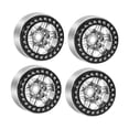 thumbnail image 4 of arctrm 4 Pcs Accessoires de Pneus de Moyeu de Roue de Voiture de Course Installation Facile Cadeaux 2 Pouces Dia Argent, 4 of 10