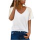 thumbnail image 2 of Fiudx Ofertas Del Día Blusa de Manga Corta con Cuello En V para Mujer, 2 of 7