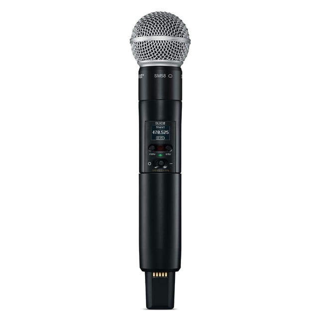 Transmisor portátil Shure SLXD2/SM58 con micrófono vocal SM58