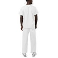 thumbnail image 2 of Adar Universal Medical Scrubs Set Medical Uniforms - Unisex Fit - 701 - WHT - 2X, 2 of 7