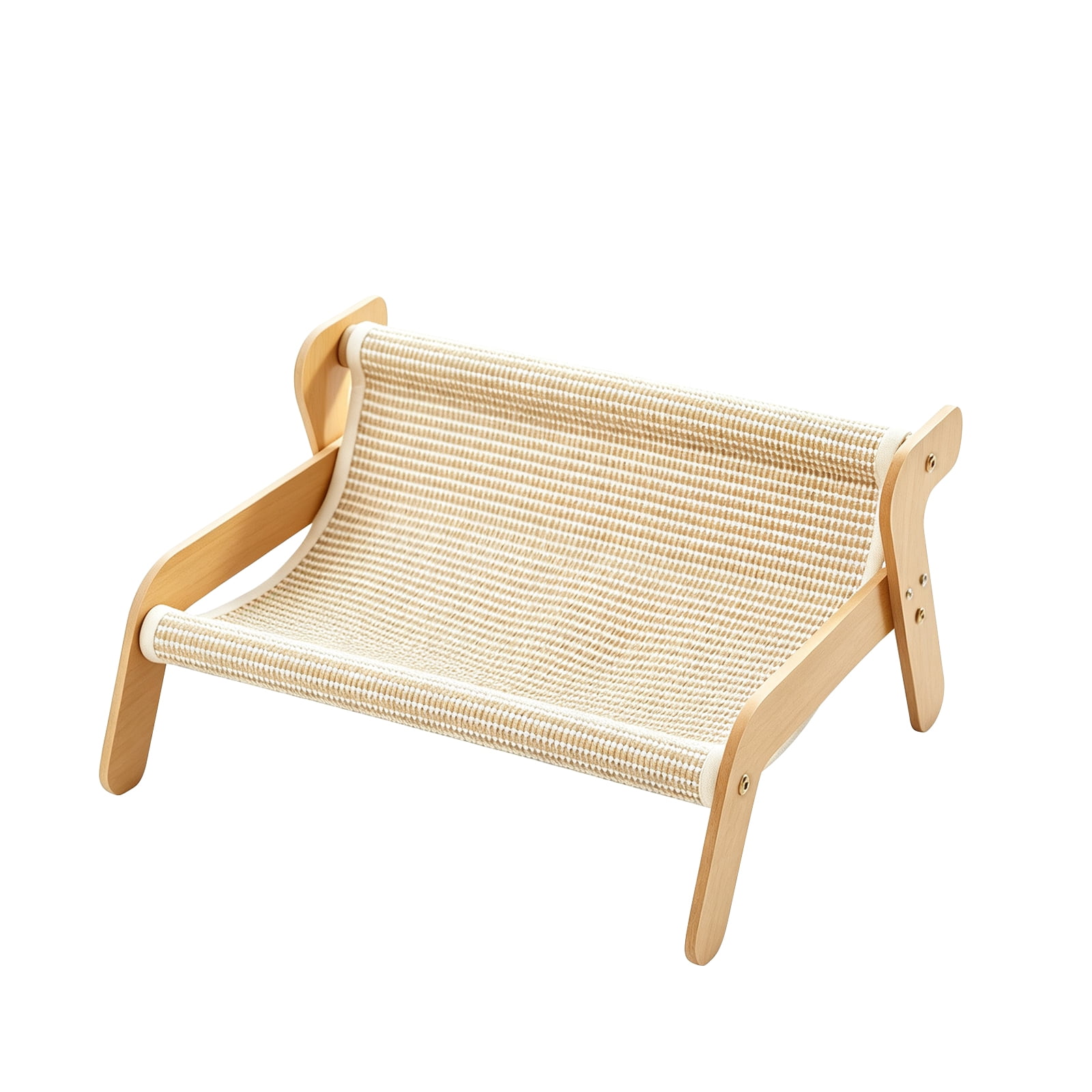 Cat Scratch Couch Non‑Slip Bed, Extra Large Sisal Cat Scratcher Lounge Chair, Heavy‑Duty Wood Frame Cat Scratching Pad Furniture Protector for Indoor Large Cats, Pet Supplies