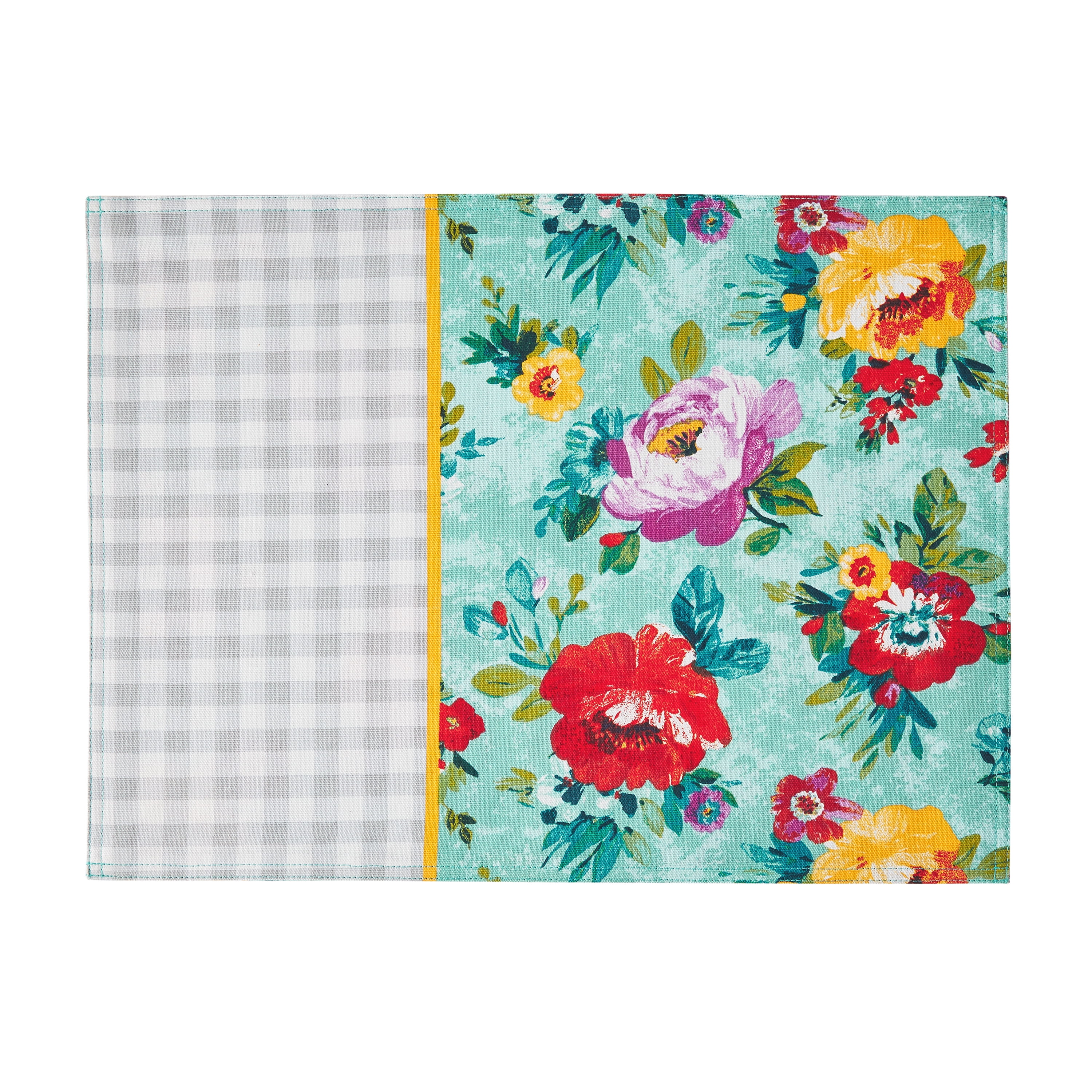 The Pioneer Woman Sweet Romance Placemat, Multicolor, 14"W x 19"L, 1