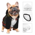 thumbnail image 3 of Balery CHARRO SUIT Sudadera con Capucha para Perros Pequeños – Ropa para Mascotas, Disfraz para Perros y Gatos, Ideal para Fiestas y Cosplay-Small, 3 of 7