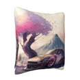 thumbnail image 2 of ZICANCN Cherry Blossoms Racing Car Decorative Throw Pillow Covers, Bed Couch Sofa Decorative Knit Pillow Covers for Living Room Farmhouse 24"x24", 2 of 8