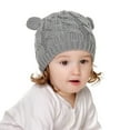 thumbnail image 5 of Visland Unisex Baby Toddler Hat and Mitten Set, Winter Knitted Thick Warm Beanie Cap Gloves for Infant Boys Girls, 5 of 7