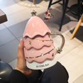 thumbnail image 2 of 3d Christmas Tree Mug Creative Ceramic Large Capacity Milk Coffee Cup With Lid Spoon Friend Companion Child Christmas Gift Happy, 2 of 5