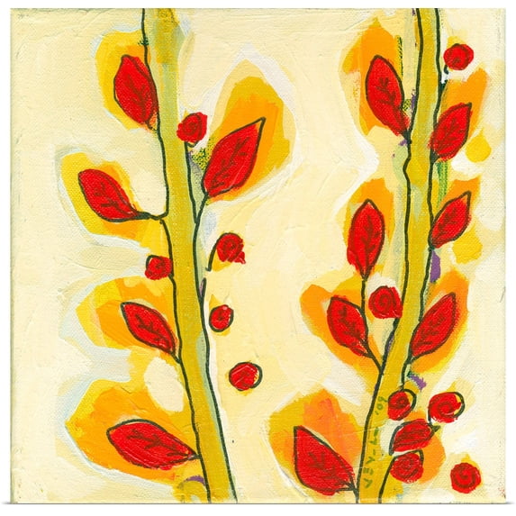 Great BIG Canvas | "Leaf Study No 3" Art Print - 24x24