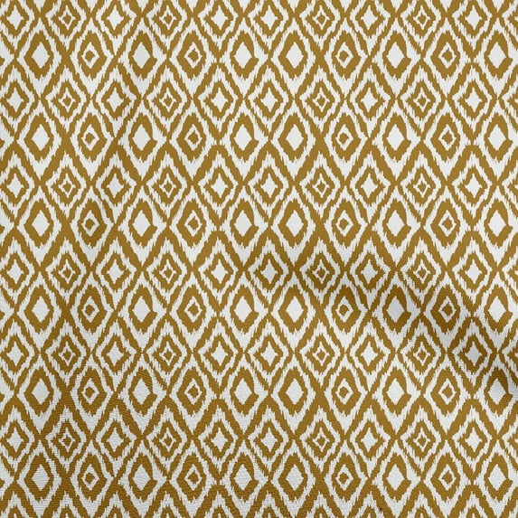oneOone Silk Tabby Dark Mustard Fabric Asian Ikat Sewing Craft Projects Fabric Prints By Yard 42 Inch Wide