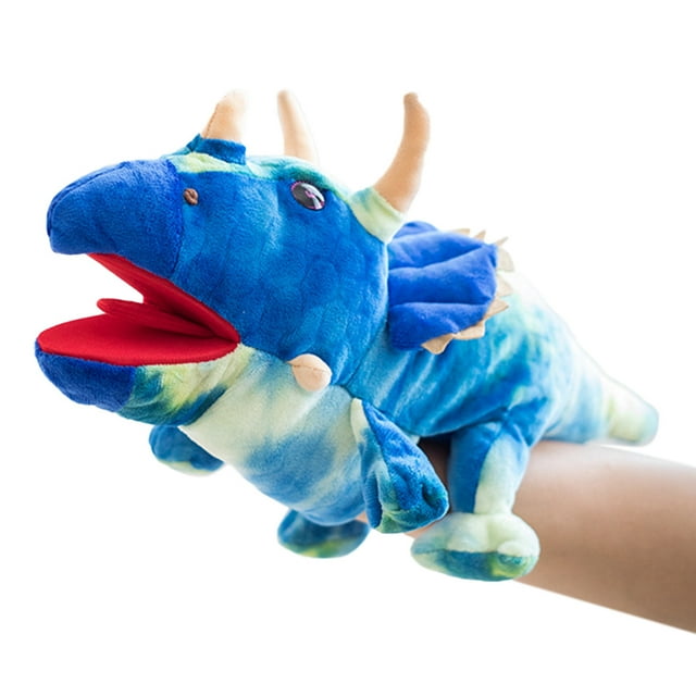 Marionnette à Main Dinosaure Marionnette Réaliste Triceratops Tyrannosaurus Jouet Marionnette
