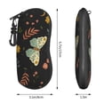 thumbnail image 4 of ZICANCN Sunglasses Soft Case, Moths Leaves Seamless Floral Neoprene Zipper Eyeglass Case for Men Women, 4 of 9