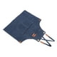 thumbnail image 5 of Delantal de cocina de algodón resistente al color, grueso, con diseño de broche, delantal de chef con correa para el hombro para hombres y mujeres, color azul, 5 of 15