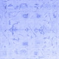 thumbnail image 1 of Ahgly Company Machine Washable Indoor Square Oriental Blue Traditional Area Rugs, 4' Square, 1 of 4