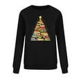 thumbnail image 5 of Christmas Sweatshirt for Women Graphic Long Sleeve Pullover Casual Holiday Tops Cute Xmas Tree Print Crewneck Shirt, 5 of 5