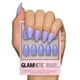thumbnail image 1 of Press-On Nails Glamnetic Periwinkle Short Almendra Morado, 1 of 6