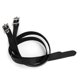 thumbnail image 4 of Paire de rallonges pour sangles d'éperons en cuir avec boucle en acier inoxydable, accessoires pour outils de cheval, 50 cm, noir, 4 of 4