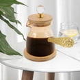 thumbnail image 3 of Miangastore 2pcs Glass Turkish Coffee Pot Coffee Maker With Side Handle Glass Teapot Small Milk Kettle Butter Melting Pot For Home Kitchen 350ml, 3 of 8