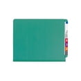 thumbnail image 4 of Smead® End-Tab Classification Folders, With SafeSHIELD Fasteners, 8 1/2" x 11", 2 Divider, 2 Partition, 100% Recycled, Green, Pack Of 10, 4 of 7