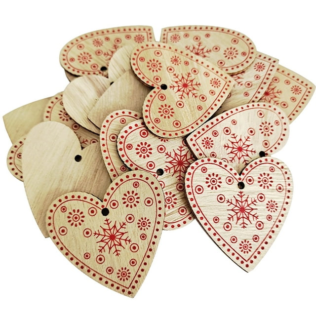 10PCS Christmas Ornament Star Bell Heart Xmas Tree Ornament Hanging Decor
