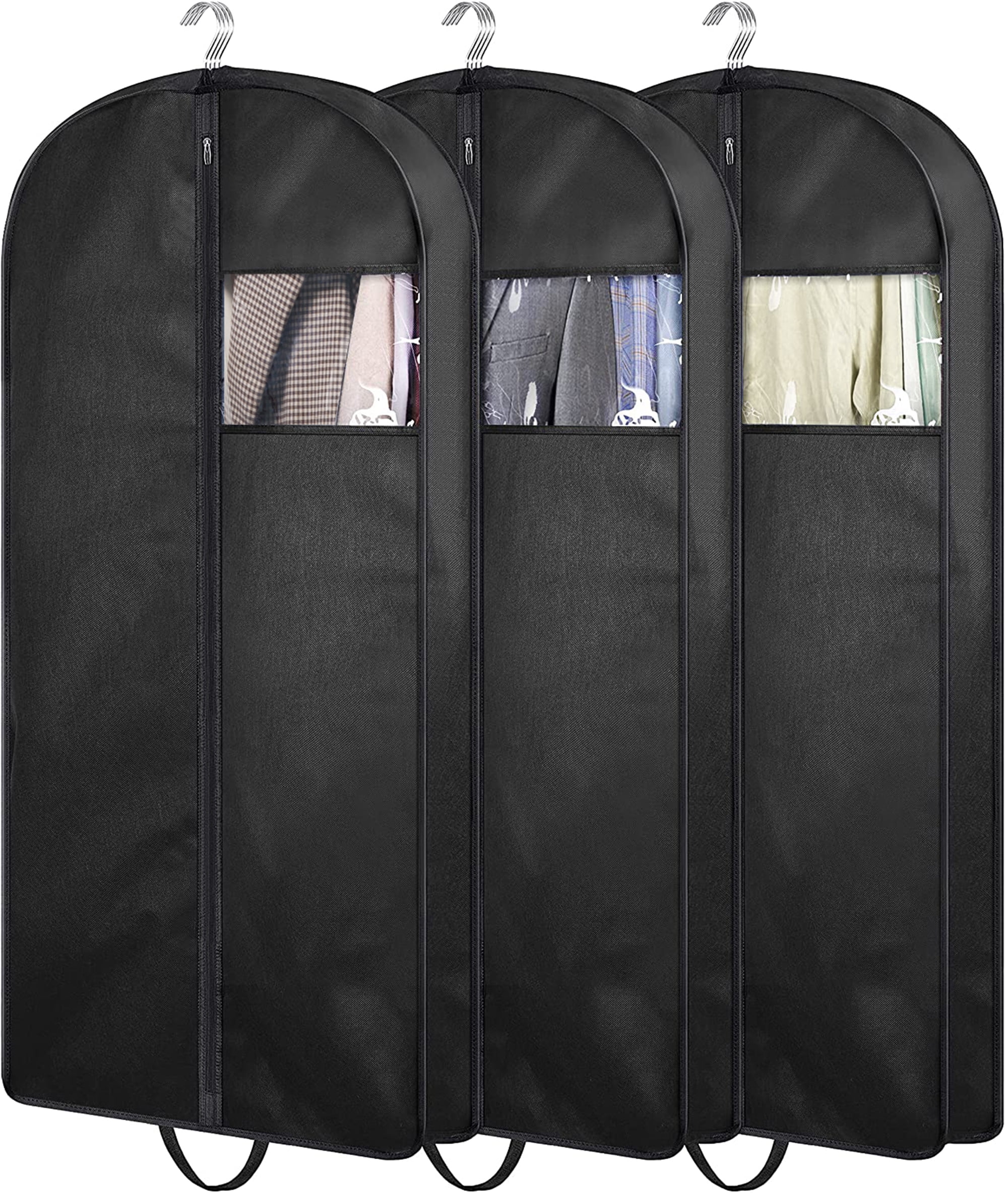 MISSLO 43" Garment Bags for Hanging Clothes Protector Suit Bags for
