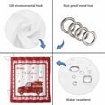thumbnail image 3 of Valentine's Day Shower Curtain Set - 72" x 78" Washable Bathtub Curtain with 12 Hooks, Love Heart Truck Modern Art Waterproof Fabric Stall Shower Curtains for Bathroom/Bathtub Décor, 3 of 6