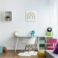 thumbnail image 2 of Stupell Industries Believe In Magic Phrase Children's Vibrant Pastel Rainbow, 17 x 17,Design by Reesa Qualia, 2 of 5