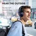 thumbnail image 6 of Soundcore Q20i Wireless Noise Cancelling Over-Ear Headphones, 40 Hours Long Battery, Hi-Res Audio & Deep Bass, Customizable Sound via App, Designed for Business and Travel-Navy Blue, 6 of 8
